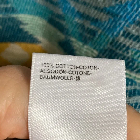 Urban Outfitters Men's Aztec Print Flannel Button Down Shirt Shacket Medium - Picture 9 of 9